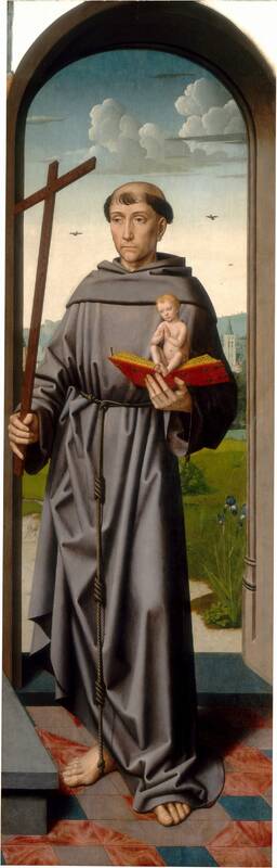 The Saint Anne Altarpiece: Saint Anthony of Padua [right panel] by Gerard David, c. 1500/1520