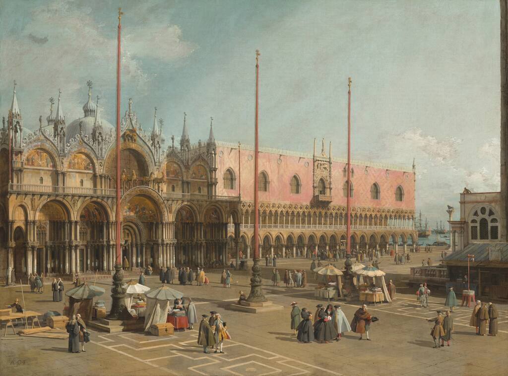 The Square of Saint Mark's, Venice by Canaletto, 1742/1744