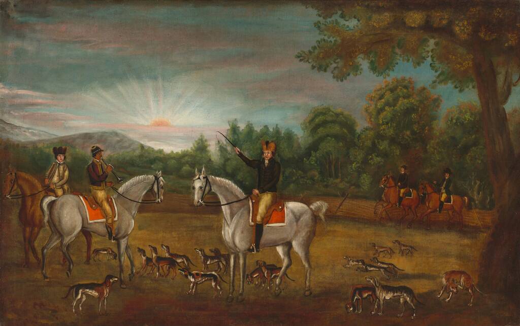 The Start of the Hunt by American 19th Century, c. 1800
