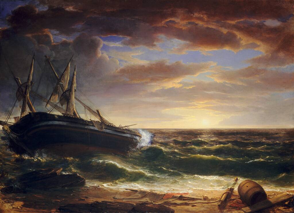The Stranded Ship by Asher Brown Durand, 1844