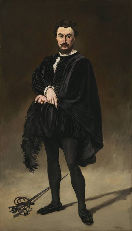 The Tragic Actor (Rouvière as Hamlet) by Edouard Manet, 1866