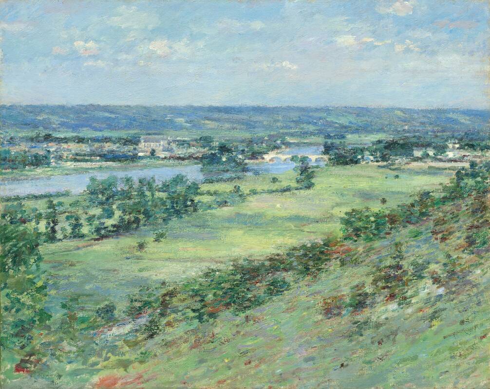 The Valley of the Seine, from the Hills of Giverny by Theodore Robinson, 1892
