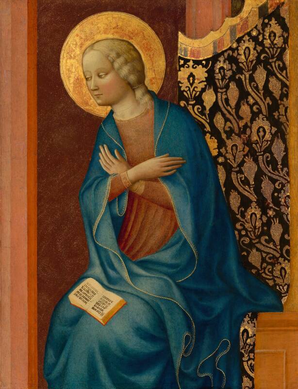 The Virgin Annunciate by Masolino da Panicale, c. 1430