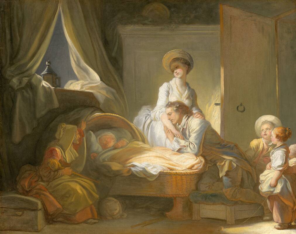 The Visit to the Nursery by Jean Honoré Fragonard, c. 1775