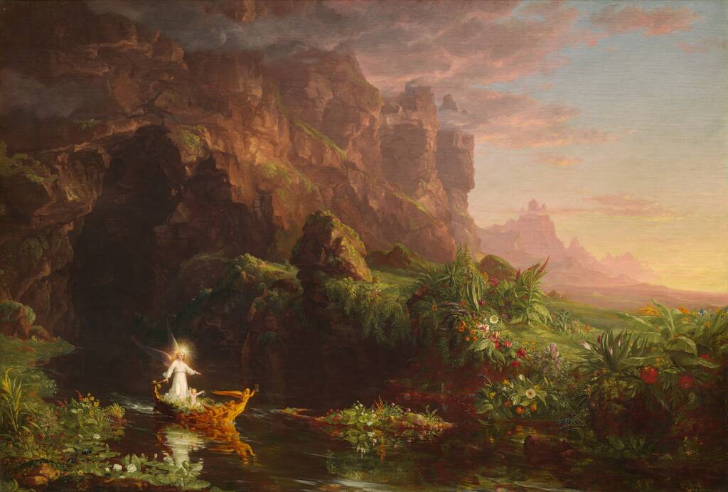 The Voyage of Life: Childhood by Thomas Cole, 1842