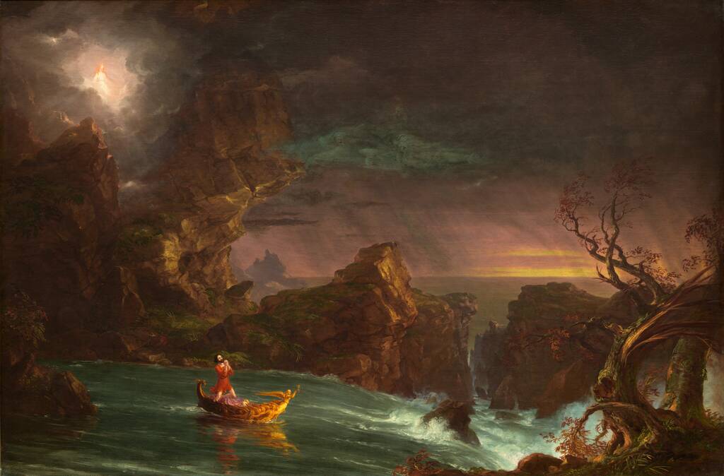 The Voyage of Life: Manhood by Thomas Cole, 1842