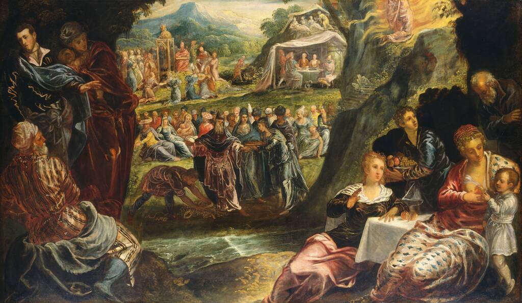 The Worship of the Golden Calf by Italian 16th Century, c. 1594