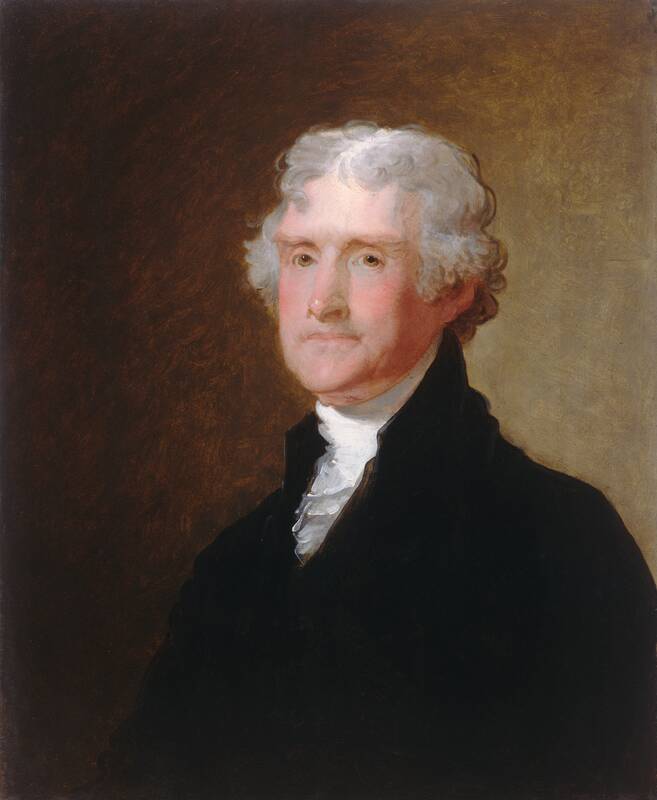 Thomas Jefferson by Gilbert Stuart, c. 1821