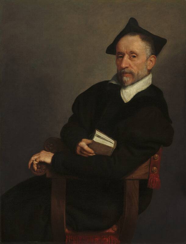 "Titian's Schoolmaster" by Giovanni Battista Moroni, c. 1575