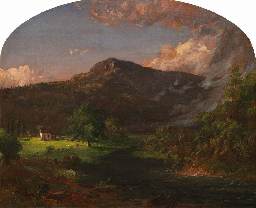 Tourn Mountain, Head Quarters of Washington, Rockland Co., New York by Jasper Francis Cropsey, 1851