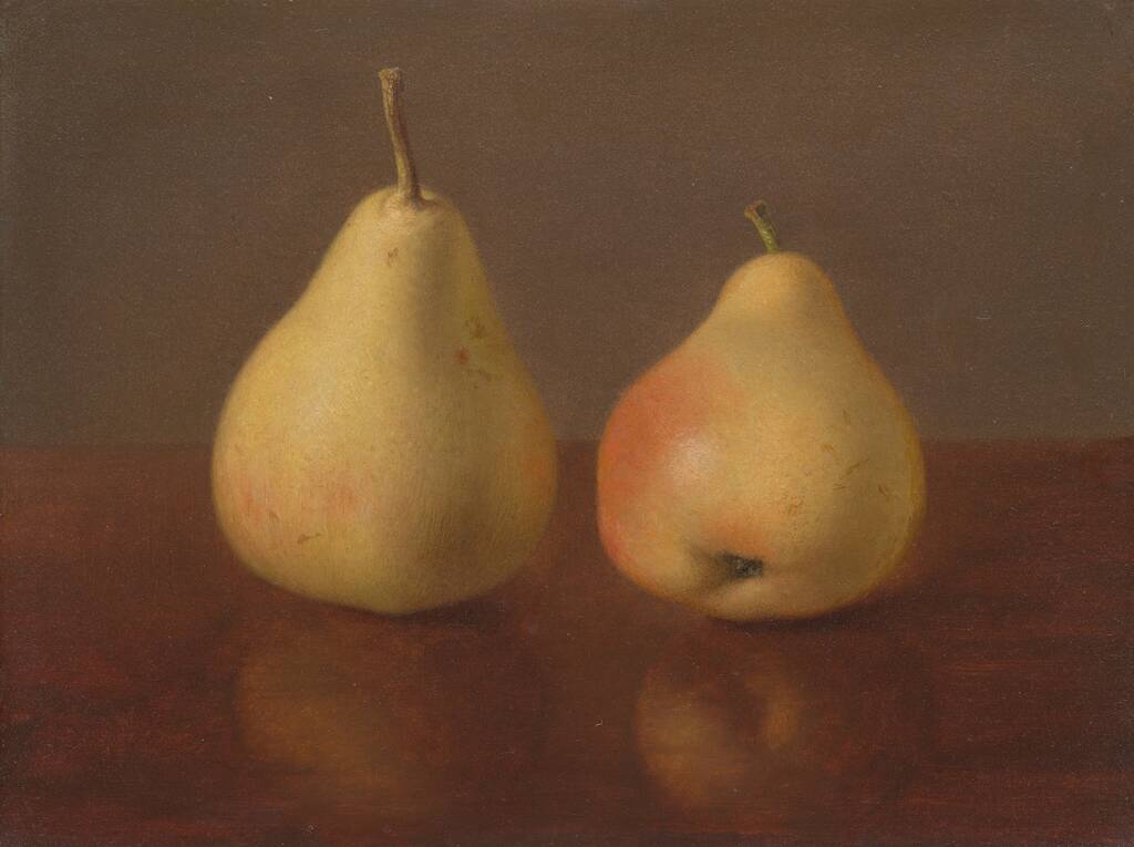 Two McLaughlin Pears by Jeremiah Pearson Hardy, n.d.