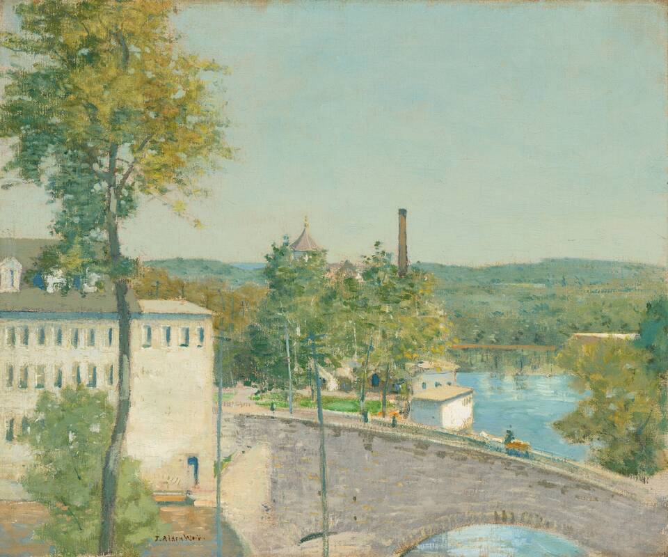 U.S. Thread Company Mills, Willimantic, Connecticut by Julian Alden Weir, c. 1893/1897