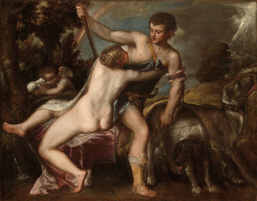 Venus and Adonis by Titian, c. 1540s/c. 1560-1565