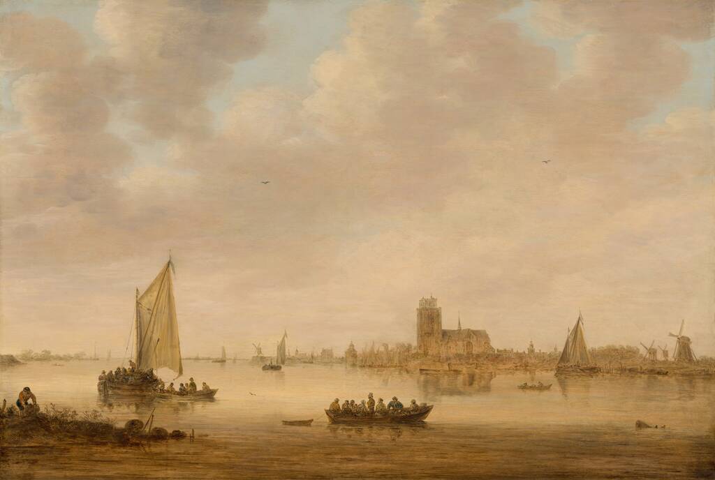 View of Dordrecht from the Dordtse Kil by Jan van Goyen, 1644