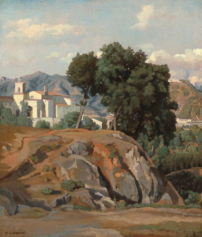 View of La Cava by Félix-Hippolyte Lanoüe, c. 1840