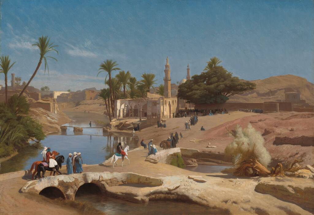 View of Medinet El-Fayoum by Jean-Léon Gérôme, c. 1868/1870