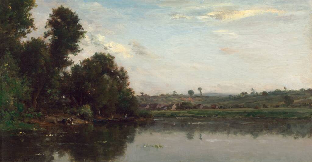 Washerwomen at the Oise River near Valmondois by Charles-François Daubigny, 1865