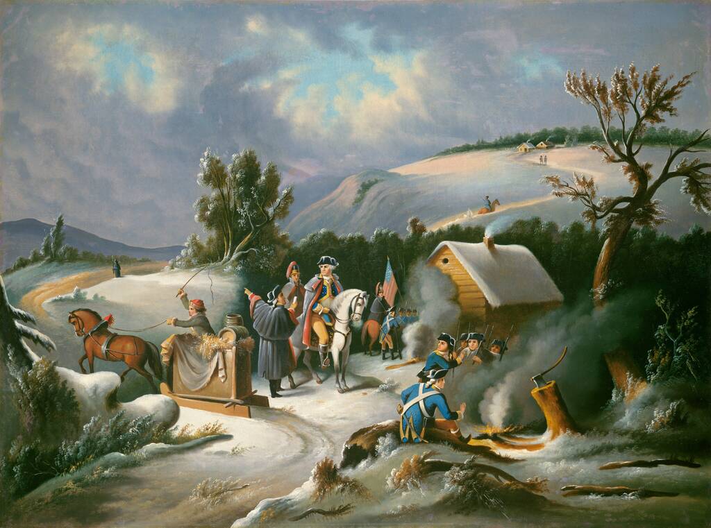 Washington at Valley Forge by American 19th Century, mid 19th century
