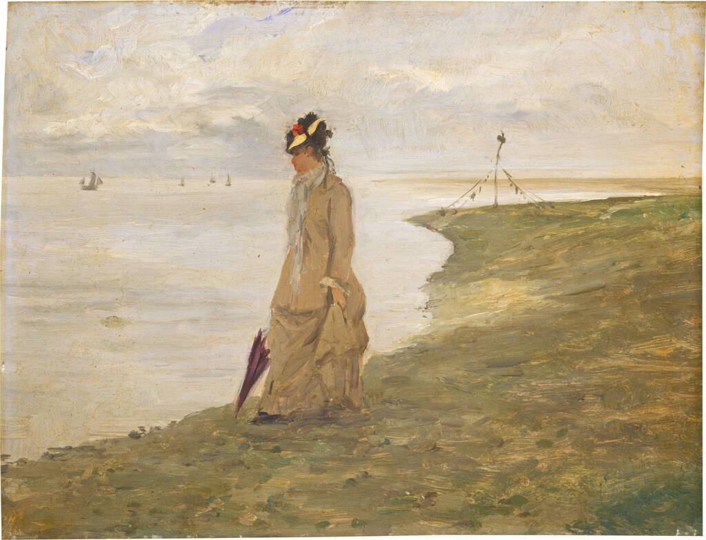 Woman by the Seaside by French 19th Century, 19th century