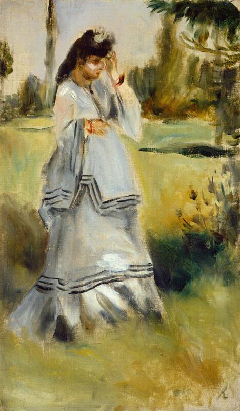Woman in a Park by Auguste Renoir, 1866