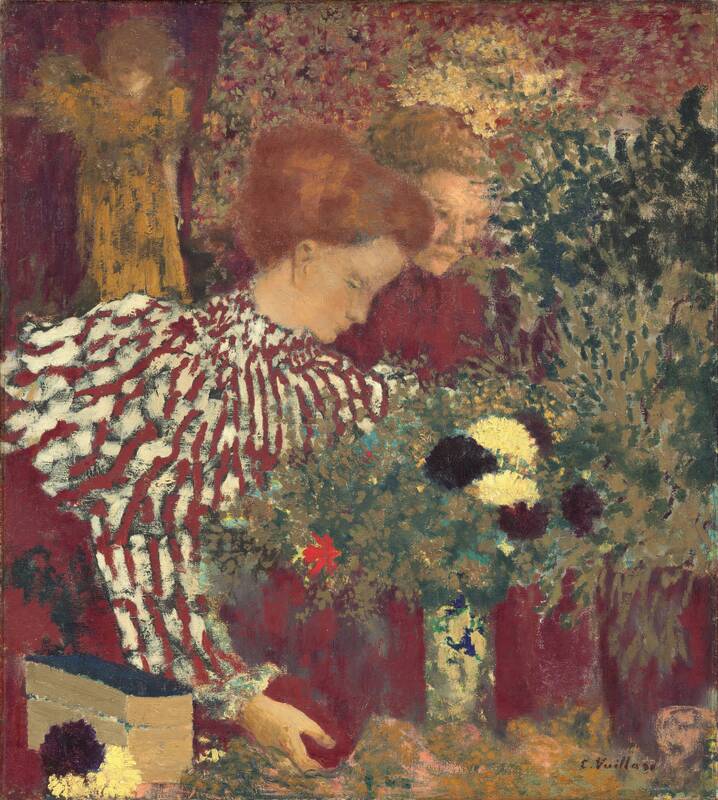 Woman in a Striped Dress by Edouard Vuillard, 1895