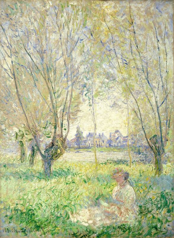 Woman Seated under the Willows by Claude Monet, 1880