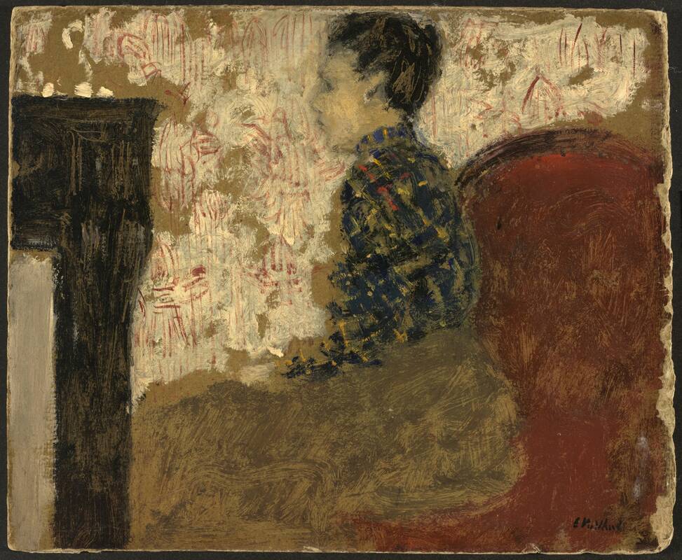 Woman Sitting by the Fireside by Edouard Vuillard, c. 1894