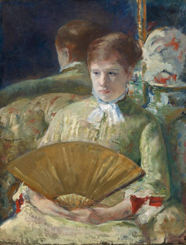 Woman with a Fan by Mary Cassatt, c. 1878/1879