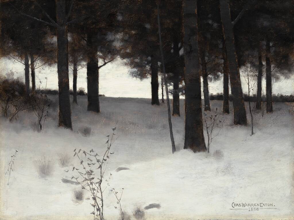 Woods in Winter by Charles Warren Eaton, 1886