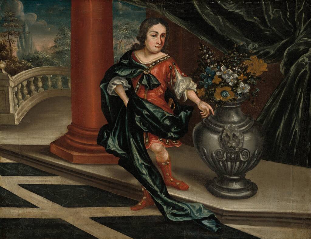 Young Man on a Terrace by American 18th Century, c. 1730