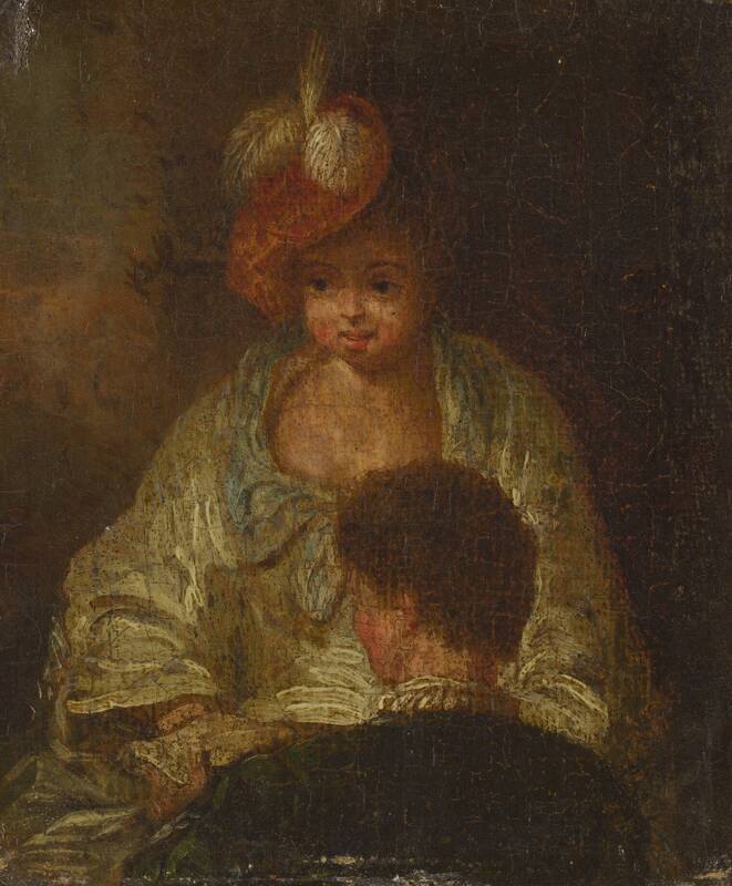 Young Woman and Man by French 18th Century, 18th century