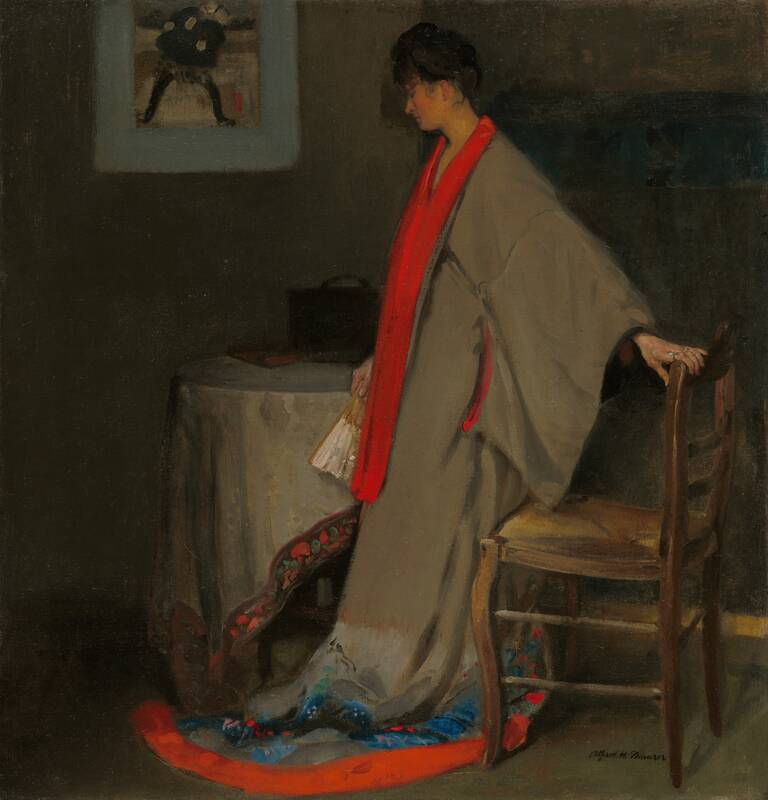 Young Woman in Kimono by Alfred H. Maurer, c. 1901