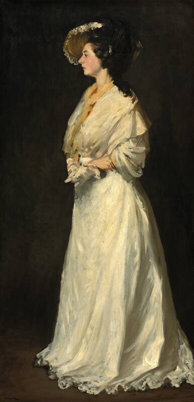 Young Woman in White by Robert Henri, 1904